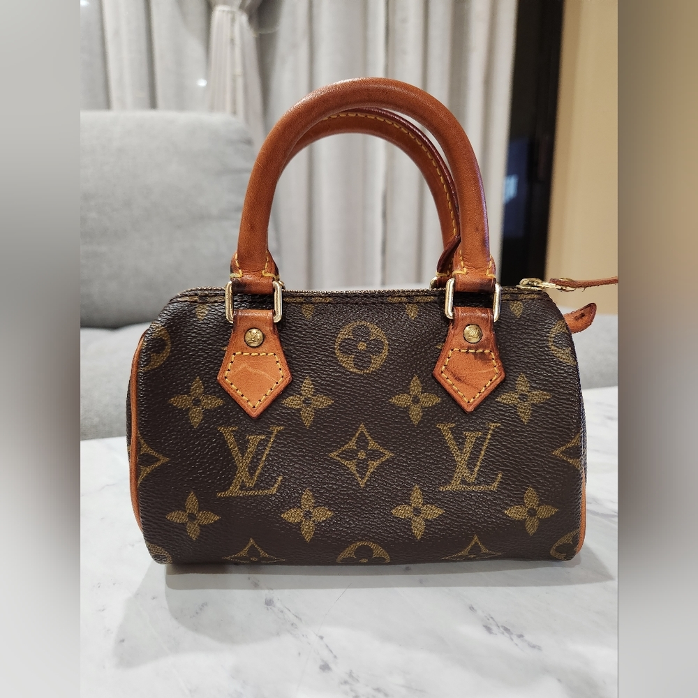 Authentic Louis Vuitton Mini Speedy (with Strap)